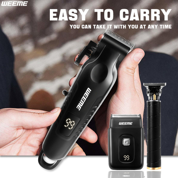 Електрически подстригвач за коса, зареждаем модел, четков мотор, нож от неръждаема стомана, сменяема и миеща се глава, шум 36–45 dB