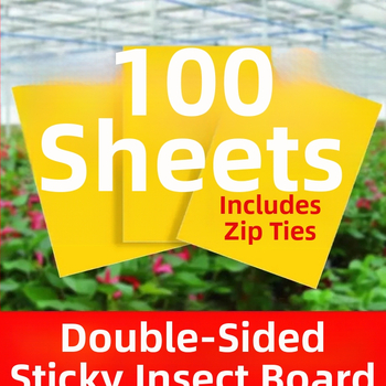 Dviviejų pusių lipni vabzdžių gaudyklė: vaisių musių, lervų ir tripsų gaudymui šiltnamiuose (Medžiaga: Kita, Apdirbimas: Kita, Tipas: Kita, Prekės ženklas: Kita)