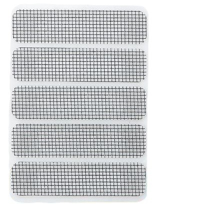 Aliuminio lydinio langų drenažo skylės pleistras – prieš uodus, langų tinklelio remontui, daugkartiniam naudojimui