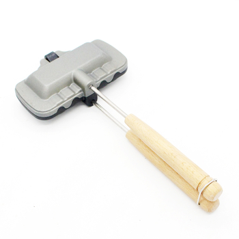 Qianmeng Kitchen Αλουμινένιο Κράμα Διπλής Όψεως Παν για Σάντουιτς Κατασκήνωσης Με Καλούπι Για Τόστ Και Τηγάνι Για Λουκάνικα