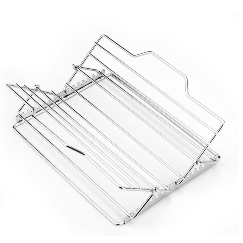 NAS sulankstomas kvadratinis BBQ grilis iš nerūdijančio plieno su grotelėmis, nešiojamas