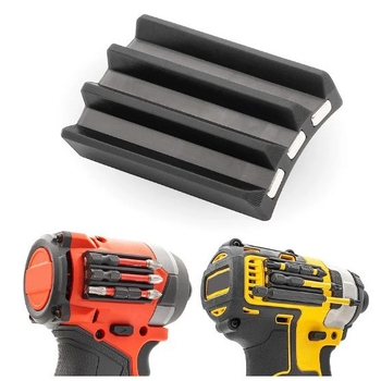 Магнитен държач за битове за ударна бормашина – глава захващаща скоба със залепващо средство, предотвратява загубата на битове; Материал: пясъчник