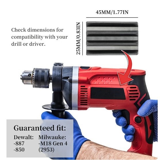 Магнитен държач за битове за ударна бормашина – глава захващаща скоба със залепващо средство, предотвратява загубата на битове; Материал: пясъчник