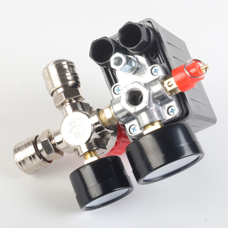 Регулатор на налягането за въздушен компресор, европейски стил скоба за регулатор, сборка превключвател за налягане, материал: леен алуминий, марка Reapply