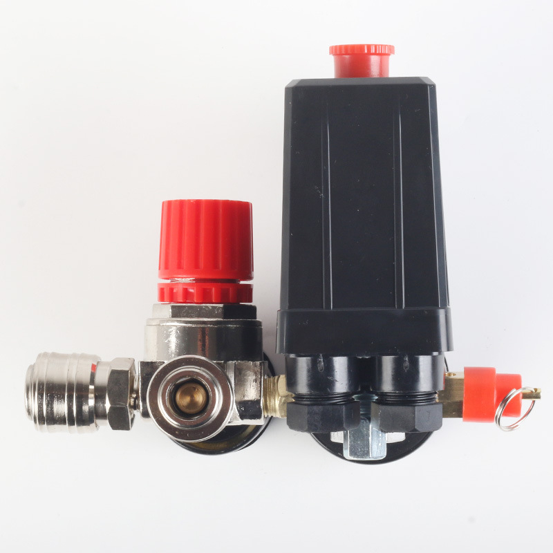 Регулатор на налягането за въздушен компресор, европейски стил скоба за регулатор, сборка превключвател за налягане, материал: леен алуминий, марка Reapply