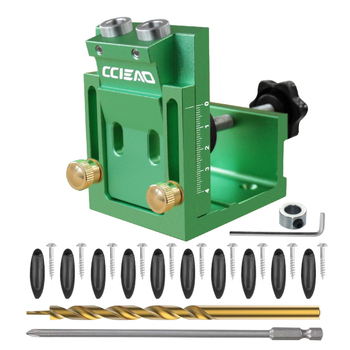 CCIEAO Εργαλείο διάτρησης ξυλουργικής — Ρυθμιζόμενος κεκλιμένος εντοπιστής οπών για πάνελ επίπλων, τοποθέτηση