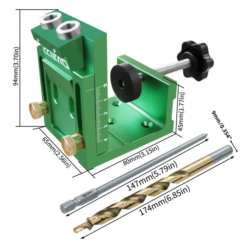 CCIEAO Faipari fúró-berendezés — Állítható ferde lyuk helymeghatározó lemez bútorpanelekhez, pozicionálás