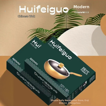 Ketaus wok su plazmos purškiama nelipnia danga, stiklo dangtelis, daugiasluoksnis dugnas, svoris 2,15 kg