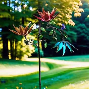 Μεταλλική γλυπτική από ανοξείδωτο χάλυβα που λειτουργεί με τον άνεμο: λουλούδι-πεταλούδα (Μάρκα: Other; Προέλευση: Κίνα; Κατηγορία: Εργαλεία επιβίωσης; Κύριες αγορές: Άλλες)