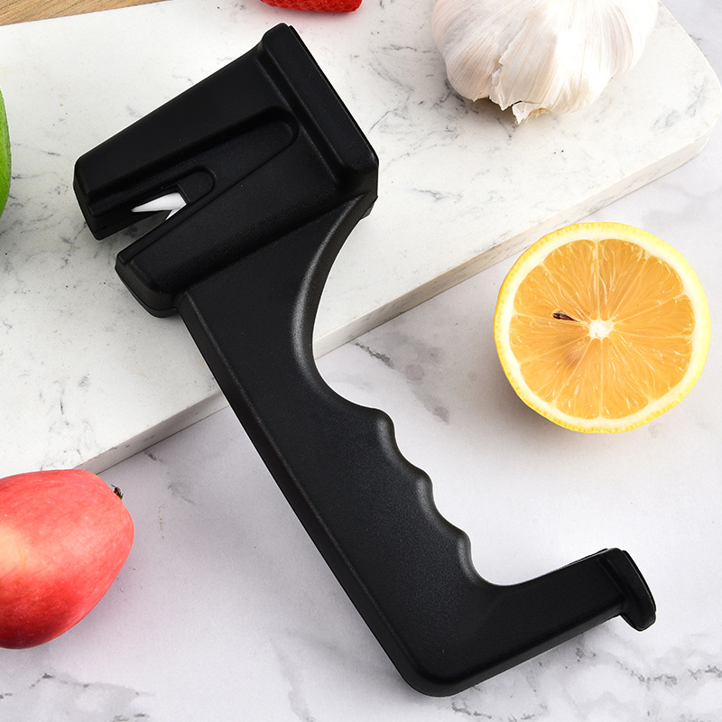 Kések és ollók élező kerámiarúddal | ABS+ EVA test, Nyomtatott logó, 2024-es bevezetés, Testreszabható