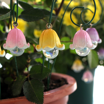 Деветчастков комплект изкуствени цветя Lily of the Valley от смола за наземна градина и мини ландшафт