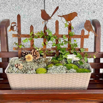 Μεταλλικό διακοσμητικό πουλί κήπου για φράχτη και τοπίο (Υλικό: Μέταλλο; Κατηγορία: Ζώα; Εφαρμογές: Σπίτι, Κήπος, Πλατεία; Συσκευασία: PP σακούλα)