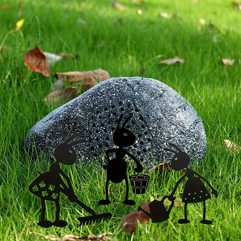 Fém hangya kertészeti dekoráció oszlop — vasból, Wangxi márka, pásztori stílus, 45 g