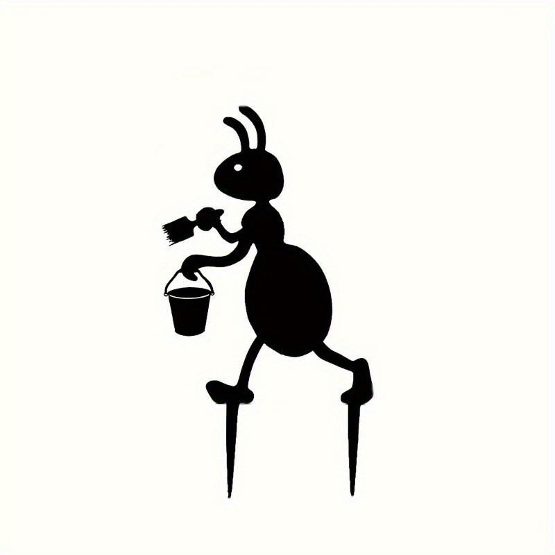 Fém hangya kertészeti dekoráció oszlop — vasból, Wangxi márka, pásztori stílus, 45 g