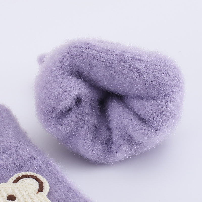 Vaikų pūkuoti pirštiniai žiemai su animaciniu dizainu, unisex, 5–10 metų