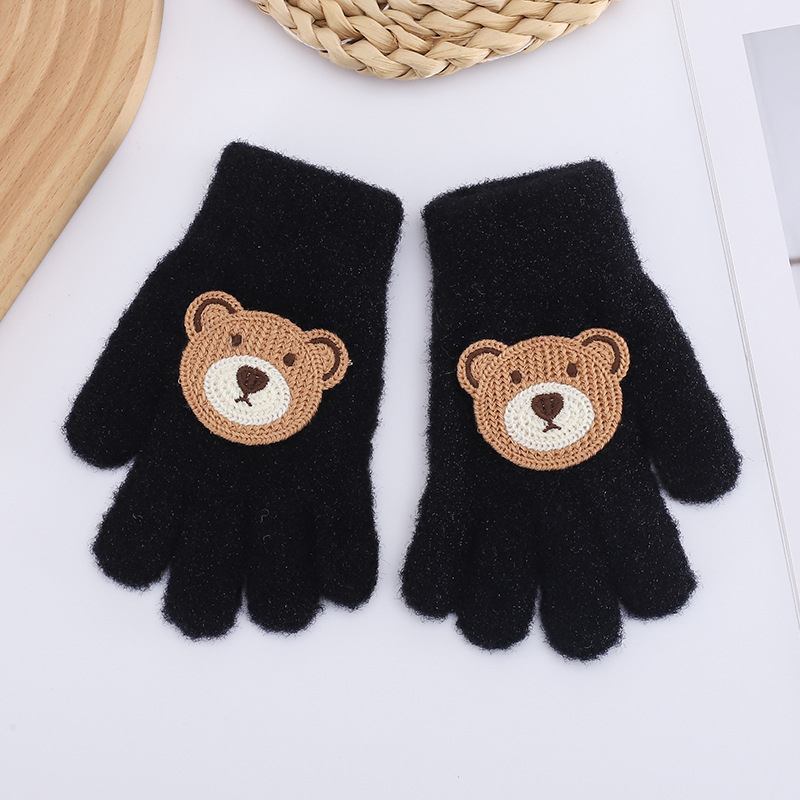 Vaikų pūkuoti pirštiniai žiemai su animaciniu dizainu, unisex, 5–10 metų