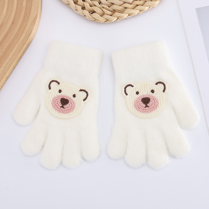 Vaikų pūkuoti pirštiniai žiemai su animaciniu dizainu, unisex, 5–10 metų