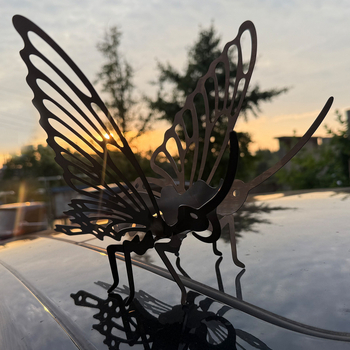 Μεταλλική σιλουέτα πεταλούδας γλυπτό – σιδερένια κατασκευή, διακοσμητικό ζωικού χαρακτήρα για οικιακή χρήση, μάρκα Lixing