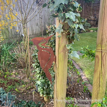 Κρεμαστό κήπου από σίδηρο με woodpecker, ποιμενικό στυλ, συσκευασμένο σε PP σακούλα