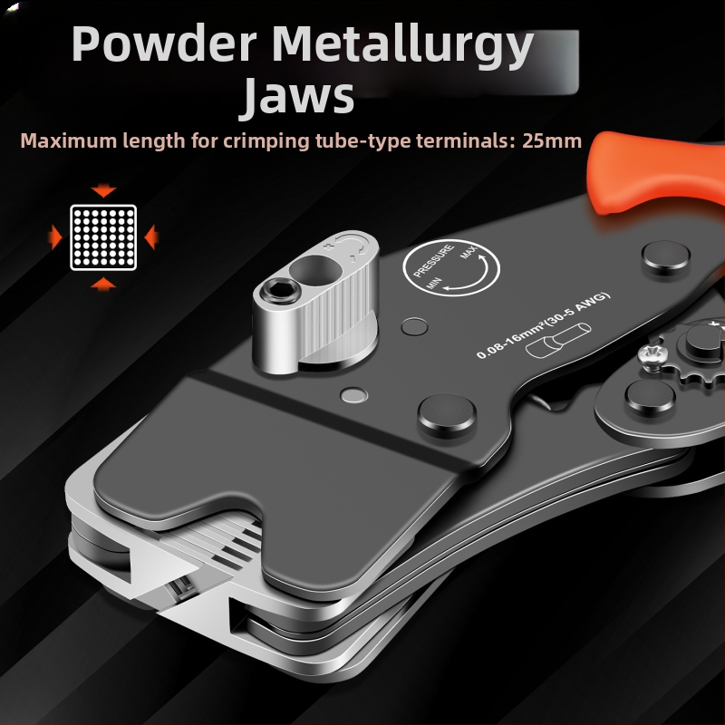SANJIANG Кримпинг клещи за VE тръбни терминали, предизолирани пинови терминали, специално кримпване за тръбни терминали, високоуглеродна стомана, тегло 0.52