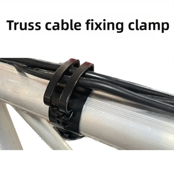 Clip pentru cabluri pentru iluminat de scenă și sistem audio pe cadre din truss (clemă din plastic)