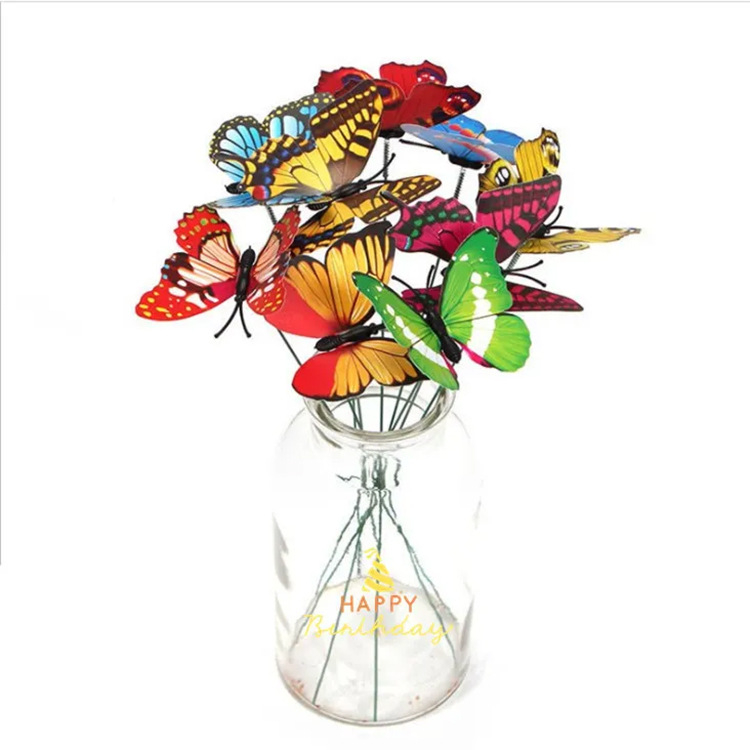 Τρισδιάστατες πεταλούδες κήπου με στηρίγματα για γλάστρες και γκαζόν – διακοσμητικό κήπου, κατάλληλο ως δώρο γενεθλίων, για συμμαθητή και Χριστούγεννα; διαφημιστικά δώρα