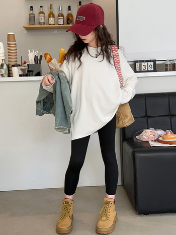 Lányoknak szóló farmer kabát/ felső, tavasz‑ősz, koreai stílus, hosszú ujjú, gallér, puha felület, 90% pamut, betűs mintázat