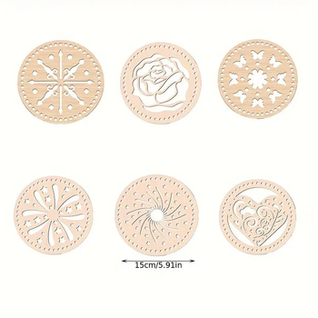 Κύκλιος ξύλινος κιτ χειροτεχνίας για παιδιά — ξύλινο σανίδι, κατηγορία κομμάτια ξύλου, χωρίς άδεια IP