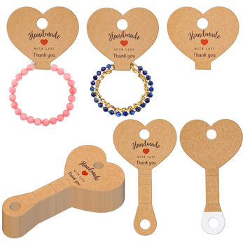 Rankų darbo apyrankės ir raktų grandinės demonstravimo kortelė, kartonas, pakuotei ir juvelyrikai (Prekės ženklas: Other)