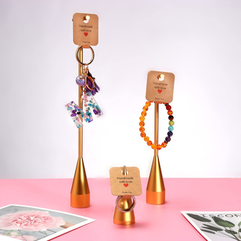 Rankų darbo apyrankės ir raktų grandinės demonstravimo kortelė, kartonas, pakuotei ir juvelyrikai (Prekės ženklas: Other)