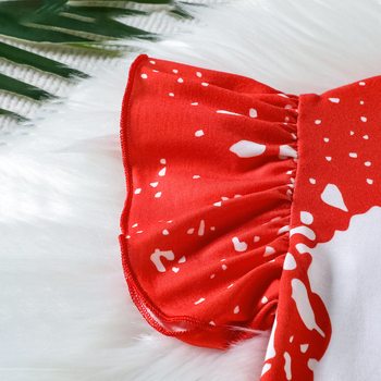 Детска лятна памучна тениска за момичета с принт на американски флаг и букви, летящи ръкави, 90% памук, за възраст 3–8 г