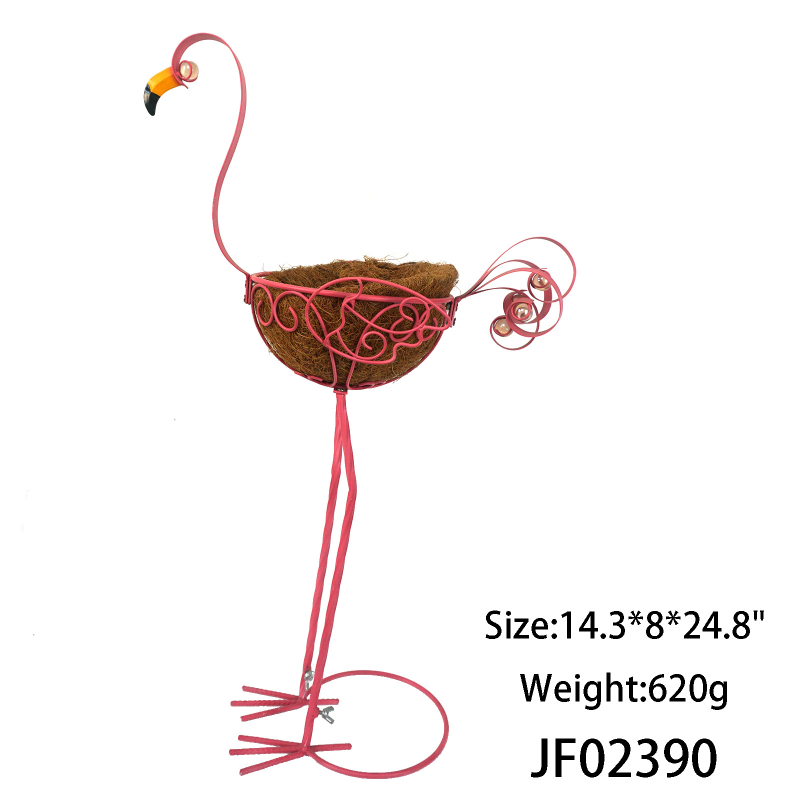 Желязна подова стойка за цветя, европейски стил паун, външна декоративна поставка за саксии