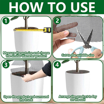 Πολυαιθυλένιο προστατευτικό μαξιλαράκι για γλάστρες με χώμα, προστασία από εισβολή ζώων, γενική χρήση