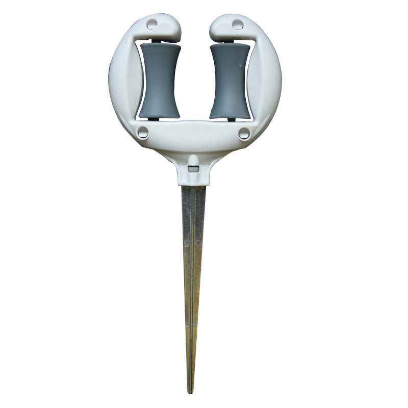 BLUEBIRD kerti tömlővezető forgó görgővel, ABS és vasból készült konstrukció, otthoni kertészkedéshez és közterületek zöldterületeihez