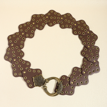 Női öv PU bőrből; Csatt anyaga: PU imitáció; Csatt mód: snap gomb; Stílus: sokoldalú, minimalist, chic, barokk inspiráció