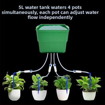 5L lašinio laistymo sistema namų sodininkystei su laikmačiu