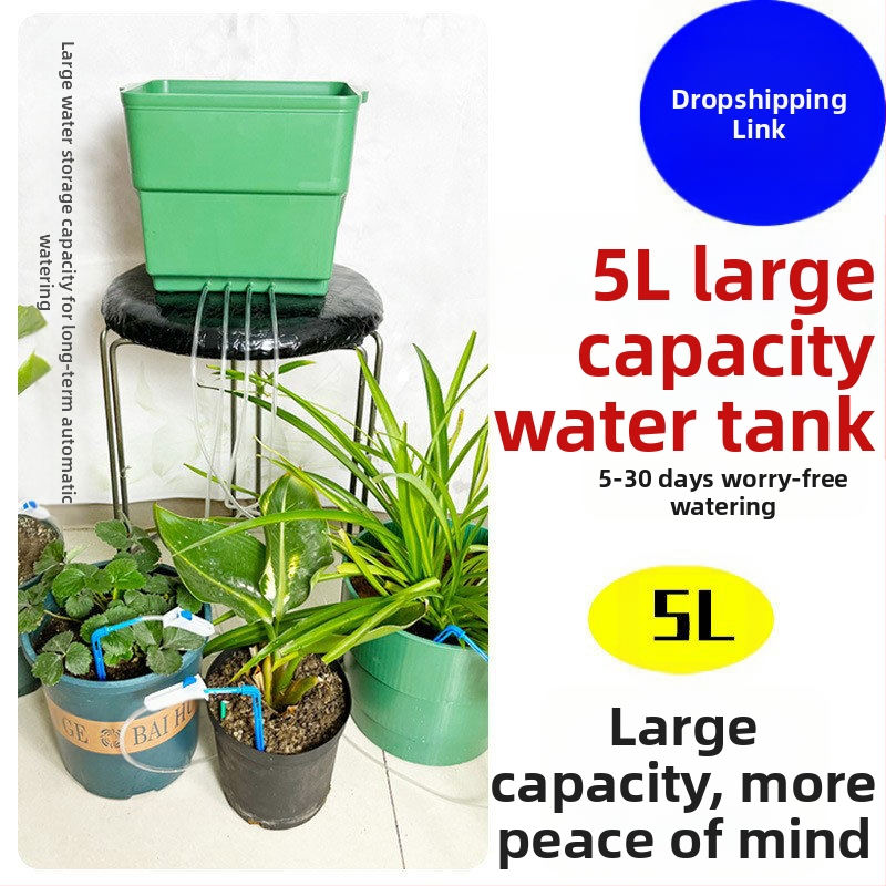 5L lašinio laistymo sistema namų sodininkystei su laikmačiu