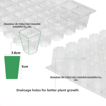 Θήκη σπορείων 40 θέσεων με διαπνέοντα κάλυμμα – πλαστικό υλικό, διαφανές, ανθεκτικό στη παραμόρφωση, βιοδιασπώμενο; κατάλληλη για οικιακή κηπουρική, μπαλκόνι και ανθοκομία.