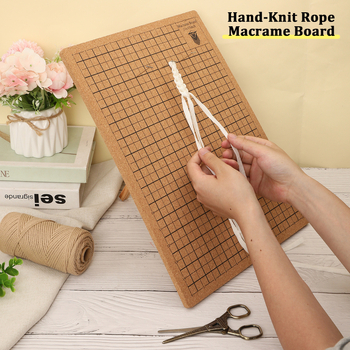 Плоча за фиксиране на въже с решетъчна мека дъска и коркова дъска — DIY плетене на прежда, Zuo Man, 50 бр, 400 g, Модерен стил