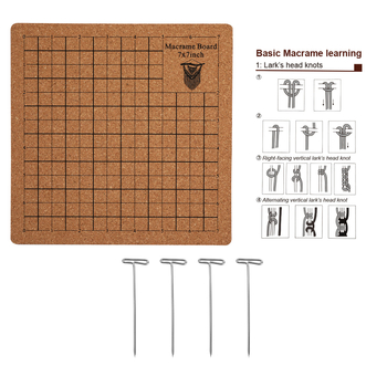 Плоча за фиксиране на въже с решетъчна мека дъска и коркова дъска — DIY плетене на прежда, Zuo Man, 50 бр, 400 g, Модерен стил