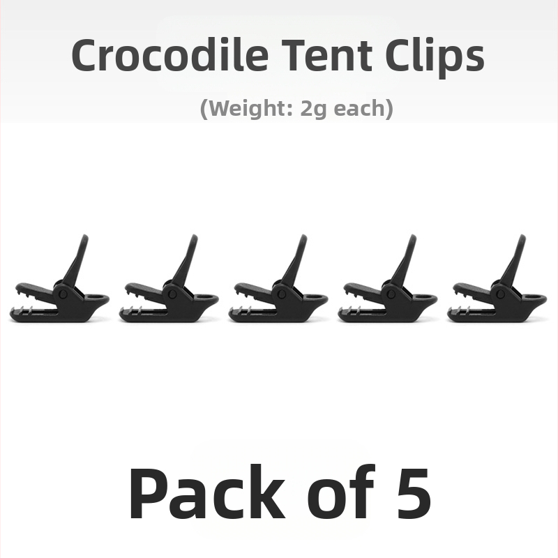 Къмпинг клип за навес с крокодилен клип, натисков тип против подхлъзване, ветроустойчив и кука за дърпане