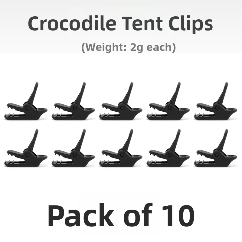 Къмпинг клип за навес с крокодилен клип, натисков тип против подхлъзване, ветроустойчив и кука за дърпане
