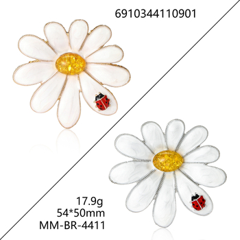 Κράμα καρφίτσα με ανθώδες μοτίβο – σειρά σταγόνων λαδιού, διακοσμητικό αξεσουάρ για γυναίκες