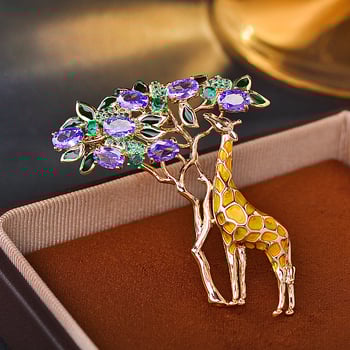 Γυναικεία καρφίτσα σε σχήμα ζώου, από χαλκό, ηλεκτροπλατίωση, εκλεπτυσμένο στυλ