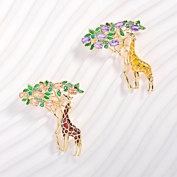 Γυναικεία καρφίτσα σε σχήμα ζώου, από χαλκό, ηλεκτροπλατίωση, εκλεπτυσμένο στυλ