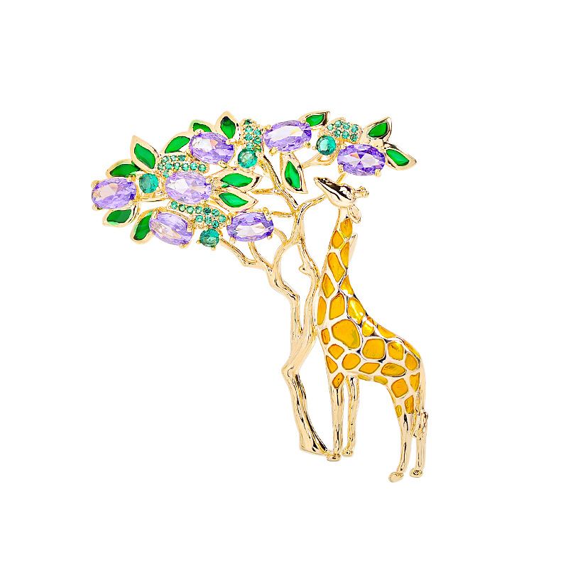 Γυναικεία καρφίτσα σε σχήμα ζώου, από χαλκό, ηλεκτροπλατίωση, εκλεπτυσμένο στυλ