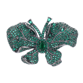 Drugelio formos varinė segė su cirkonų įdėklu, moterų aksesuaras, Princesės serija