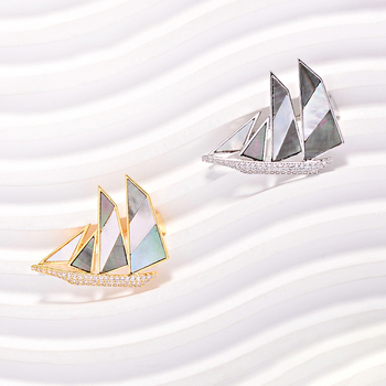 Γυναικεία καρφίτσα από χαλκό, σε σχήμα λουλουδιού, ηλεκτροπλατιωμένη, κομψό στυλ