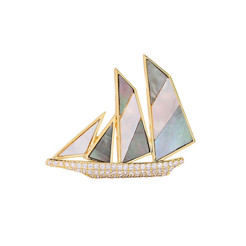 Γυναικεία καρφίτσα από χαλκό, σε σχήμα λουλουδιού, ηλεκτροπλατιωμένη, κομψό στυλ