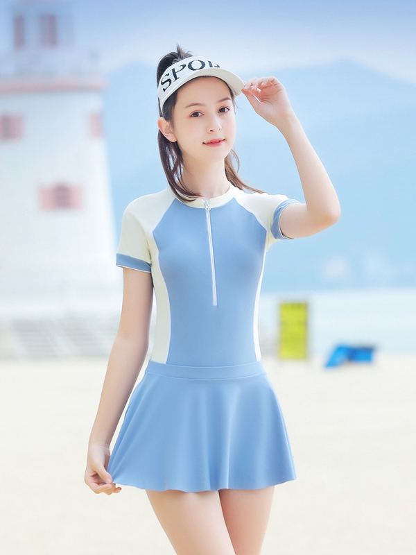 Κοριτσίστικο μαγιό για παιδιά, ολόσωμο με φούστα, γρήγορο στέγνωμα, αθλητικό μαγιό για κολύμβηση